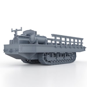 Eerste Wereldoorlog Renault FP artillerietrekker - 1/100 15mm 1/87 HO 1/72 20mm 1/56 28mm 1/48 1/35 schaal miniaturen figuren model wargame