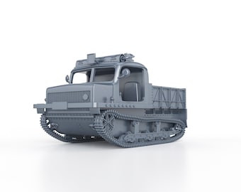 WWII French Tractor Renault 36R TRC 1/100 15mm 1/87 Ho 1/72 20mm 1/56 28mm miniatures figures model wargame