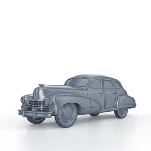 WWII US Car - 1942 Cadillac Staff Car (solid) - 1/100 15mm 1/87 Ho 1/72 20mm 1/56 28mm 1/48 1/35 scale miniatures figures model wargame