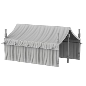 Tent D - Roman Fortified Marching Camp - Wargame SPQR Hail Caesar Gangs or Rome 1/56 28mm 20mm 1/72 15mm 1/100 3D Saga
