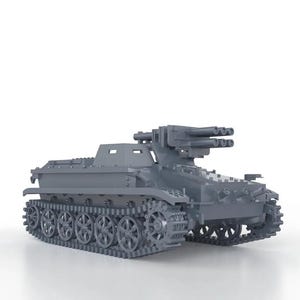 WWII GERMAN - Borgward IV Ausf B PanzerJager Wanze - 1/100 15mm 1/87 Ho 1/72 20mm 1/56 28mm miniatures figures model wargame