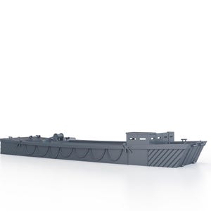 WWII British - LCA Landing Craft Assault (Waterline) DDAY - 3D schaalmodel 1/100 15mm 1/87 Ho 1/72 20mm 1/56 28mm miniaturen 1/48 oorlogsspel