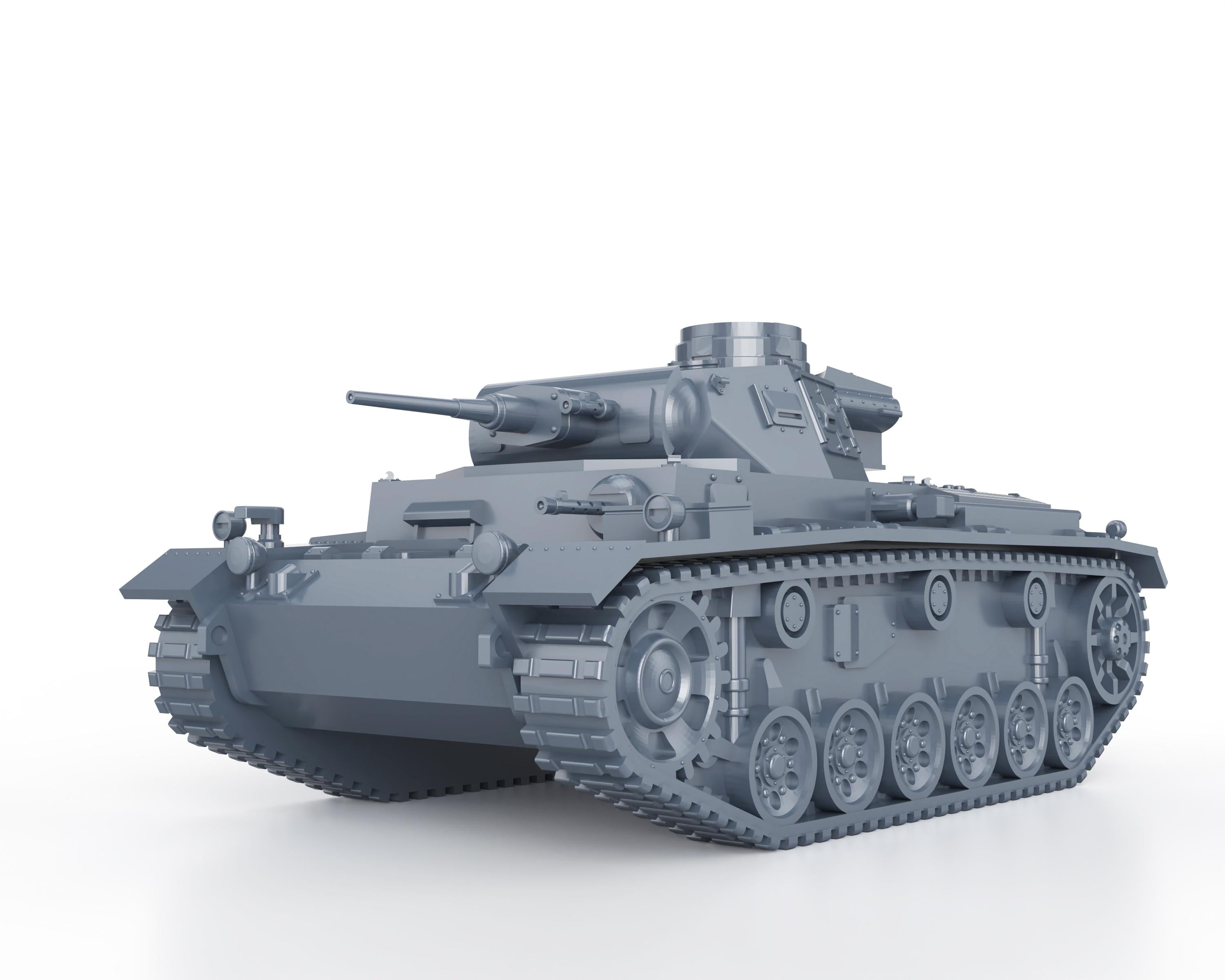 Modello stampa 3D 1/72 tedesco Panzer III tipo E veicolo