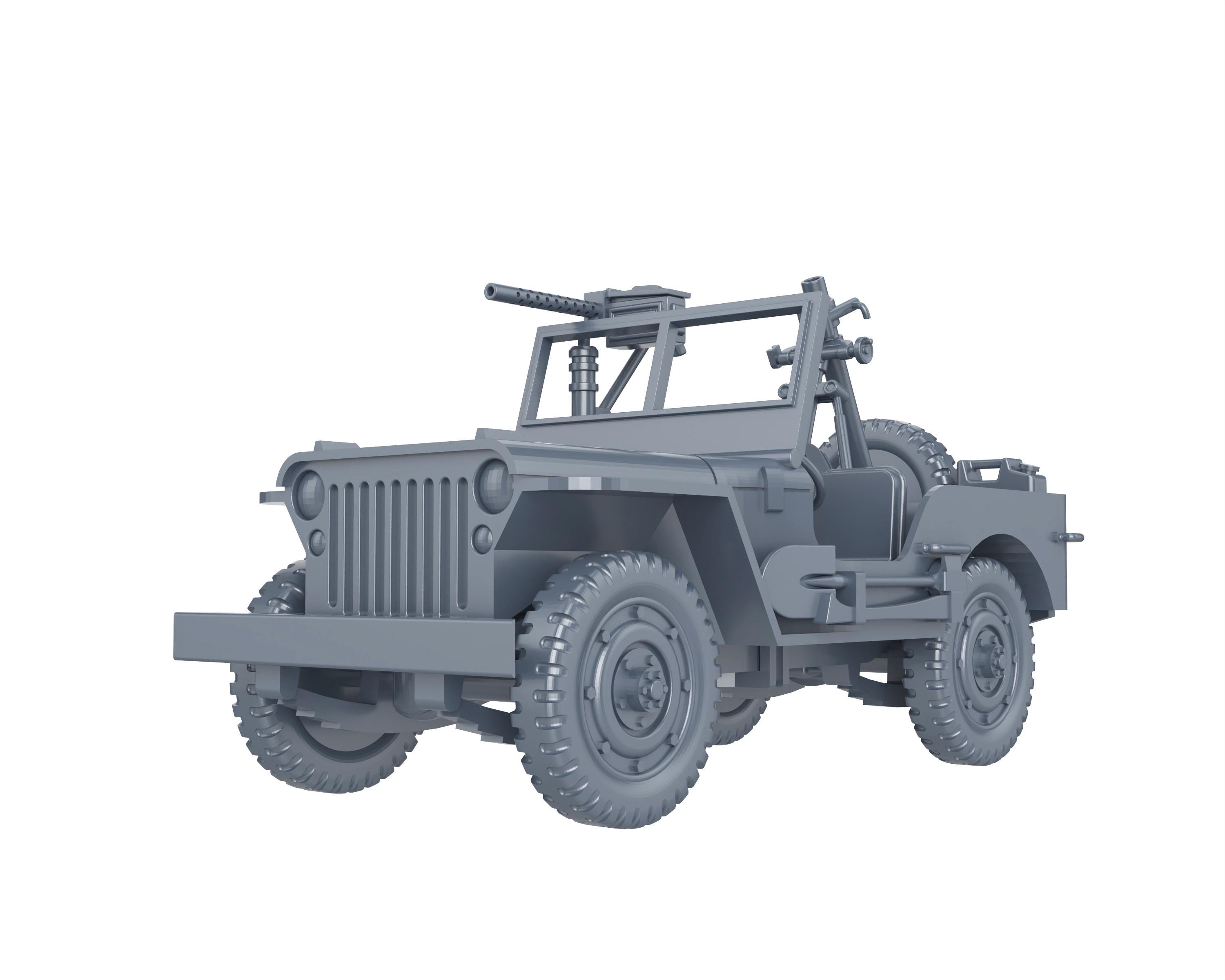 Dinky Toys, Jeep Willys Militaire Lance Fusée Missile SS11 + Pilote