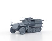 Figurine 3D Imprimée SdKfz 251/17 2cm Flak 38 WWII Allemand - Échelles 1/56 à 1/100