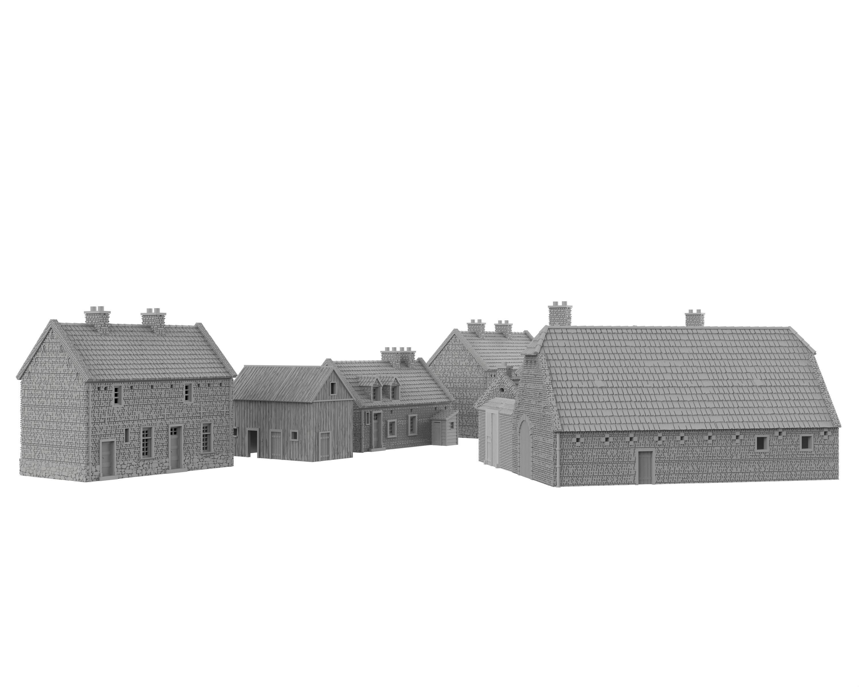 QUATRE BRAS WHOLE SET WATERLOO 3D PRINTED Décor Wargame