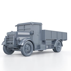 WWII ITALIAN - Fiat SPA 38 R solid - 1/100 15mm 1/87 Ho 1/72 20mm 1/56 28mm 1/48 miniatures figures scale model wargame