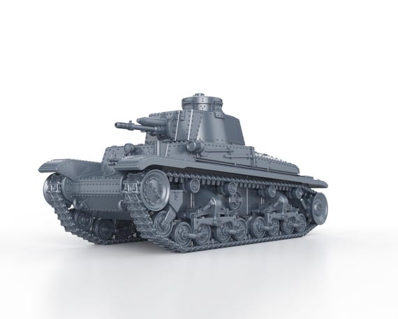 Modèle Réduit 3D Imprimé En Résine - Char CZECH Lt Vz40 (MG) WWII - Échelles 1/48 à 1/100