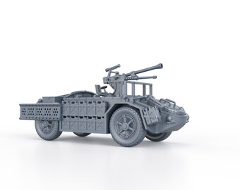 WWII ITALIAN - Camionetta Desertica Sahariana spa viberti AS 42 - 1/100 15mm 1/87 Ho 1/72 20mm 1/56 28mm 1/48 miniatures figures scale model