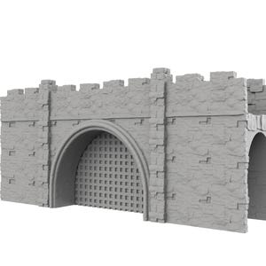 Anglo Saxon Early English Village - GATE WALL - Wargame Terrain Decor Saga Pillage Ravenfeast 1066 Dark Age 1/56 28mm 3D Wargaming DND