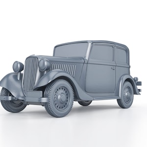 WWII ITALIAN - Fiat 508 C Balilla (solid) - 1/100 15mm 1/87 Ho 1/72 20mm 1/56 28mm 1/48 miniatures figures scale model wargame