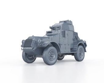 WWII French Armoured Car Panhard 165 1/100 15mm 1/87 Ho 1/72 20mm 1/56 28mm miniatures figures model wargame