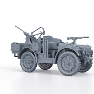 WWII ITALIAN - autocannone da 20 65 su fiat spa tl37 - 1/100 15mm 1/87 Ho 1/72 20mm 1/56 28mm 1/48 miniatures figures scale model wargame