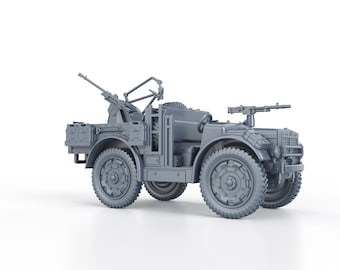 Autocannone 65/17 Sur Morris CS8 – 1/35, Résine, Peint Et Monté Par V. Lanna