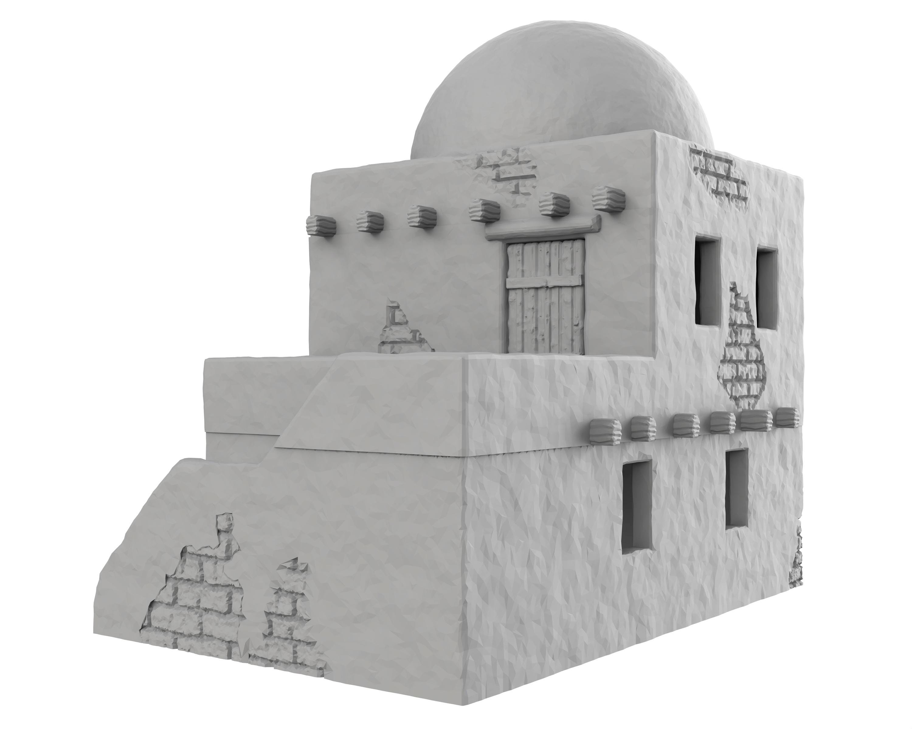 Piliers De Construction Ruinés Pour Wargames – Terrain 28-32 Mm, D&D, Impression 3D (17x17x19 Cm)
