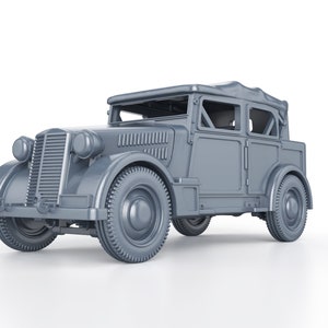 WWII ITALIAN - Fiat 508 CM Coloniale (tarp) - 1/100 15mm 1/87 Ho 1/72 20mm 1/56 28mm 1/48 miniatures figures scale model wargame