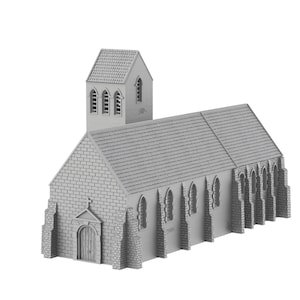 CHURCH OF BENOUVILLE - 11-NORDV02 - wargame wargaming bolt action chain of command terrain 3d printed 28mm dnd 80th anniversary dday Fow