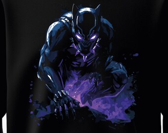 マーベル ブラックパンサー アートプリント スウェットシャツ - ブラック