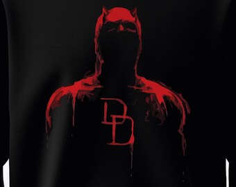 マーベル デアデビル アートプリント スウェットシャツ - ブラック