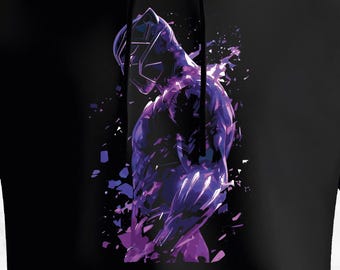 マーベル ブラックパンサー アートプリントパーカー - ブラック