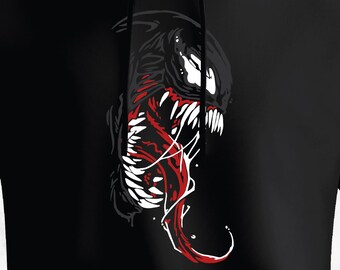 マーベル ヴェノム アートプリント パーカー - ブラック