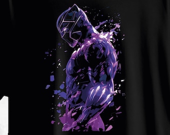マーベル ブラックパンサー アートプリントTシャツ - ブラック