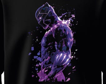 マーベル ブラックパンサー アートプリント スウェットシャツ - ブラック