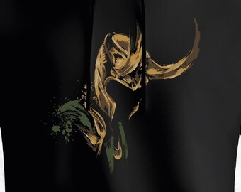 Sudadera con capucha estampada de Marvel Loki Thor Avengers - NEGRA