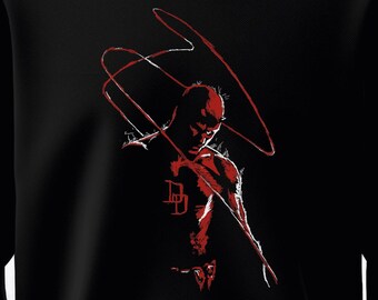 マーベル デアデビル アートプリント スウェットシャツ - ブラック