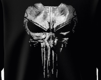 マーベル パニッシャー スカルアートプリント スウェットシャツ - ブラック