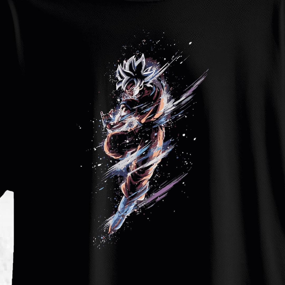 Dragon Ball Z Goku Super Saiyan Printed Tshirt - BLACK - Etsy