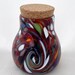 Blown Glass Spice Jar– Confetti Red w/Twist