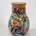 Blown Glass Spice Jar– Confetti Clear w/Twist