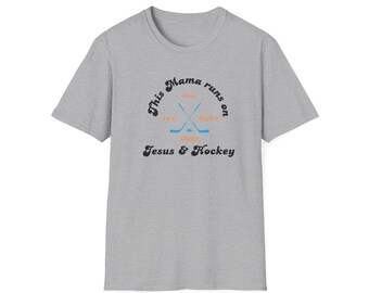 Hockey Mom Shirt Hockey Shirt Hockey Mom Sports Mom Shirt Game Day Shirt Jesus Apparel Christian Merch Faith Based Shirt Christian Clothes