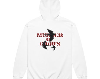 Sudadera con capucha y cremallera pesada de Murder of Crows