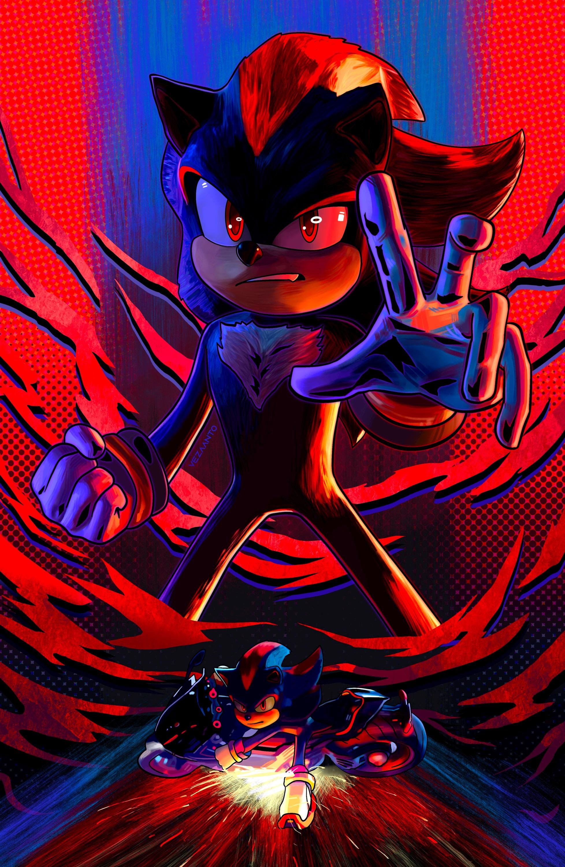 Shadow the Hedgehog | Art Print - Etsy