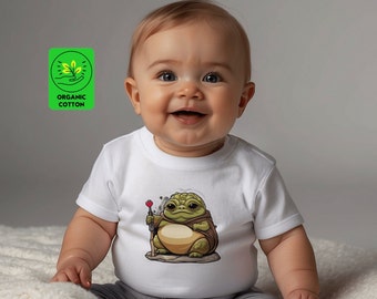 Jabba Organic Baby T-Shirt | Eco-Friendly Baby Top | Non-toxic Jabba baby gift ideas | Organic Kids wear | Funny Newborn Essentials