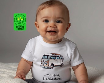 VW Bus Baby Organic T-Shirt | Eco-Friendly Baby VW Bus Top | VW Bus baby gift ideas | Vw Bus Kids Organic wear | Funny Newborn Essential