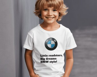 T-shirt enfant BMW | Top BMW amusant pour enfants | Idées cadeaux BMW pour enfants | Vêtements enfant Bmw Funny | Vêtements pour enfants drôles BMW | Fanwear Bmw Enfants