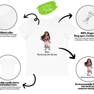 Ensemble maman et bébé Ensemble t-shirt pour maman et bébé Moana bio Ensemble de t-shirts Moana pour maman et bébé Cadeaux Fête des Mères T-shirts assortis Moana pour bébé image 4