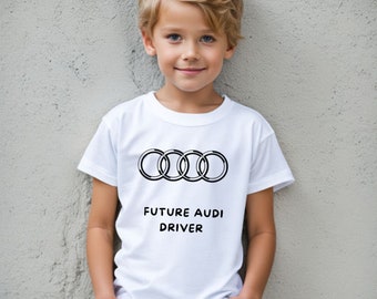 T-shirt enfant Audi | Haut drôle Audi pour enfants | Idées cadeaux Audi pour enfants | Vêtements enfant drôle Audi | Vêtements pour enfants Audi | Fans Audi pour enfants