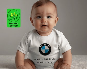 Pagliaccetto BMW biologico per bambini / Idee regalo ecologiche per bambini BMW / Fanwear BMW per bambini / Divertenti vestiti per bambini Bmw / Elementi essenziali per neonati Bmw / Divertenti