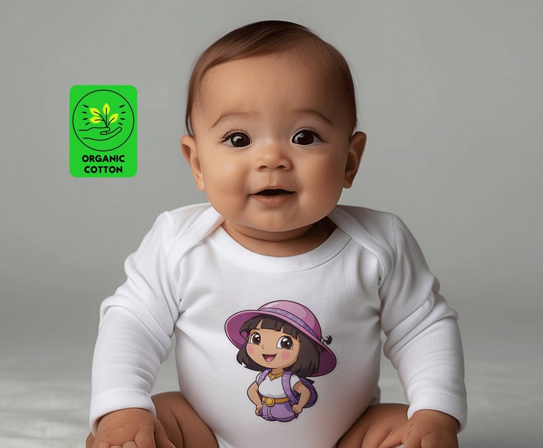 Dora Baby Long-sleeve Organic Bodysuit Dora Explorer Organic Baby Gifts ...