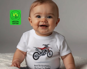 T-shirt bio Honda bébé | Haut écologique Honda pour tout-petit | Idées cadeaux pour bébé Honda | Vêtements pour enfants Honda | Essentiels drôles pour nouveau-nés Honda