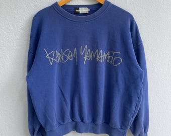 ヴィンテージ山本寛斎センターロゴスウェットシャツ - Etsy 日本