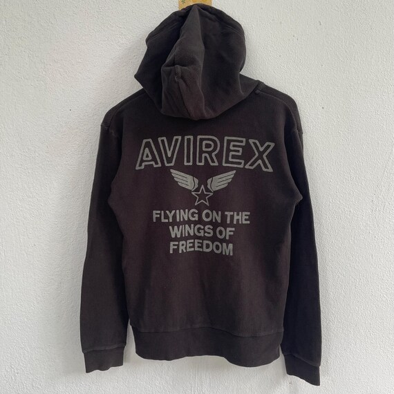 Y2k Avirex waffle hoodie zipper