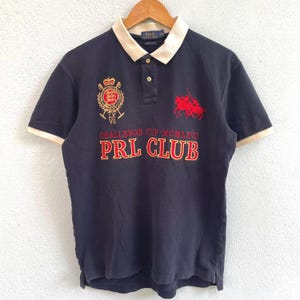 y2k Polo ralph lauren collar shirt PRL CLUB/challenge cup