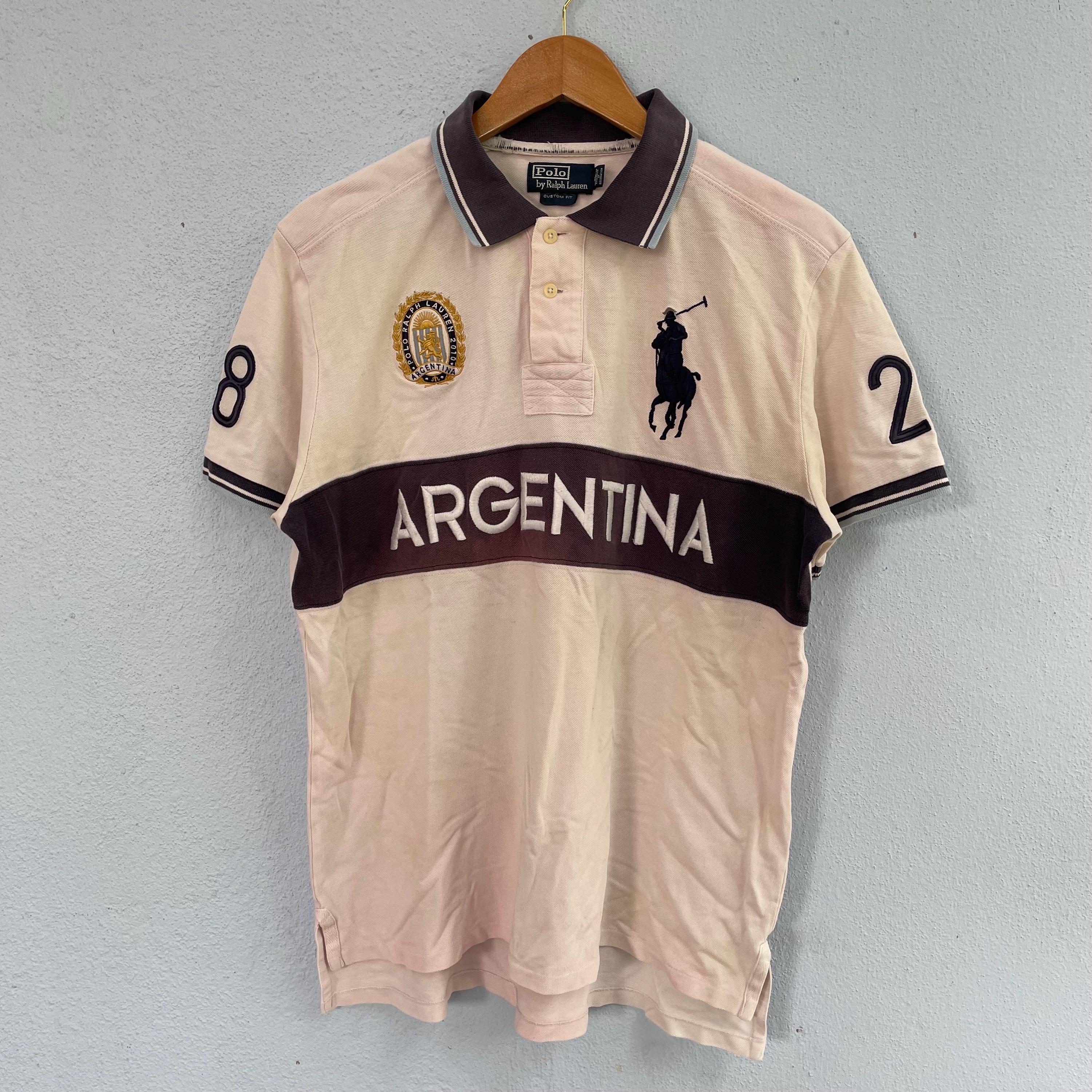 Vintage Polo Ralph Lauren Argentina Polo Rugby Shirt Shors Sleeve