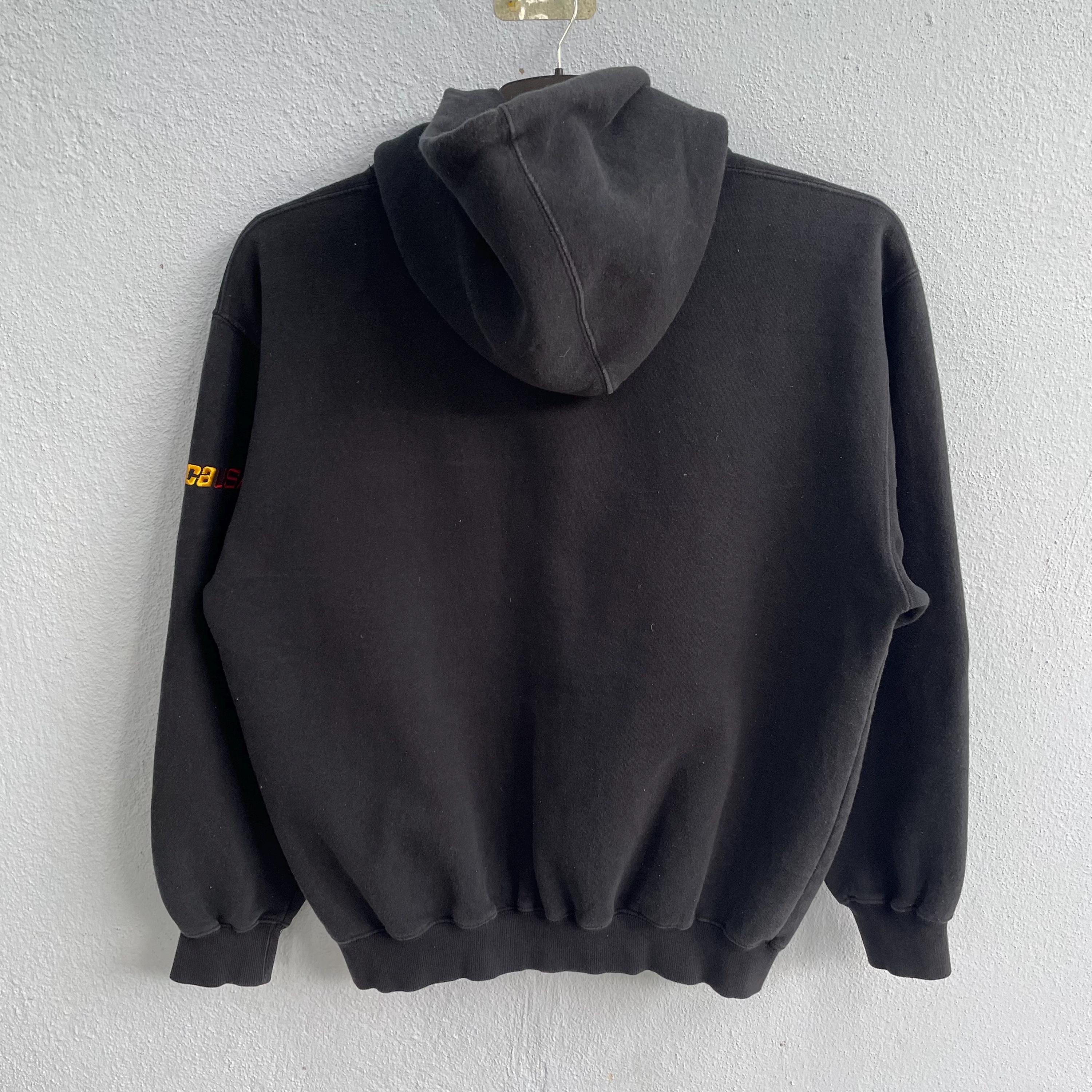 mecca スウェット　XXL 90s 00s b系 Vintage 90s Mecca USA Mock Neck Fleece Sweater Half Zipped