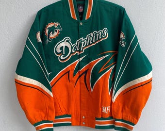 kurtka uniwersytecka Miami Dolphins NFL y2k w dużym rozmiarze